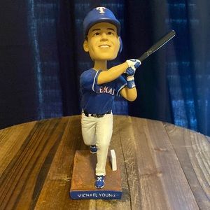 Michael Young All Time Hits Leader Texas Rangers Bobblehead